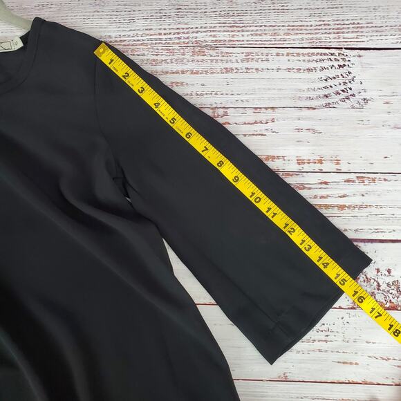 Chloe K Black Fringe Lace Tunic Mini Dress Size S Flowy Whimsygoth Fairygrunge - Picture 15 of 15